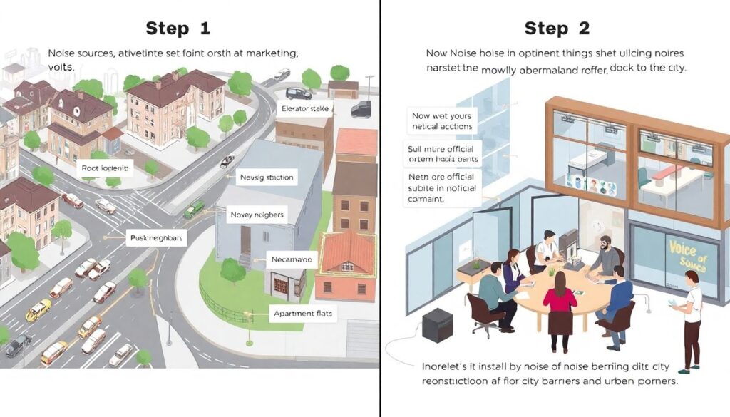 Пути снижения шума в жилых районах рядом с узлами - иллюстрация