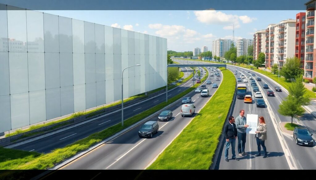 Пути снижения шума в жилых районах рядом с узлами - иллюстрация