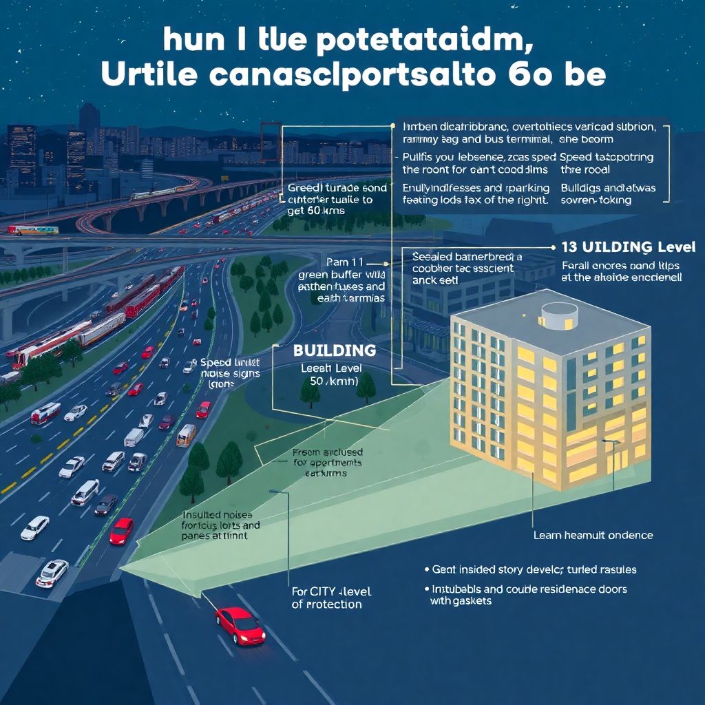 Снижение шума в жилых районах рядом с транспортными узлами