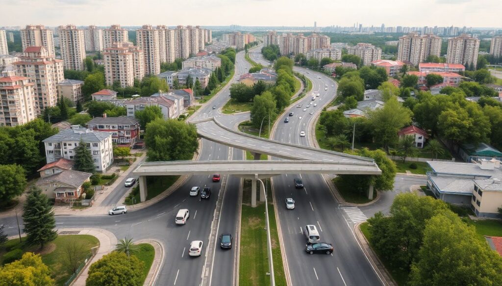 Как транспортные развязки сокращают время поездок в городе - иллюстрация