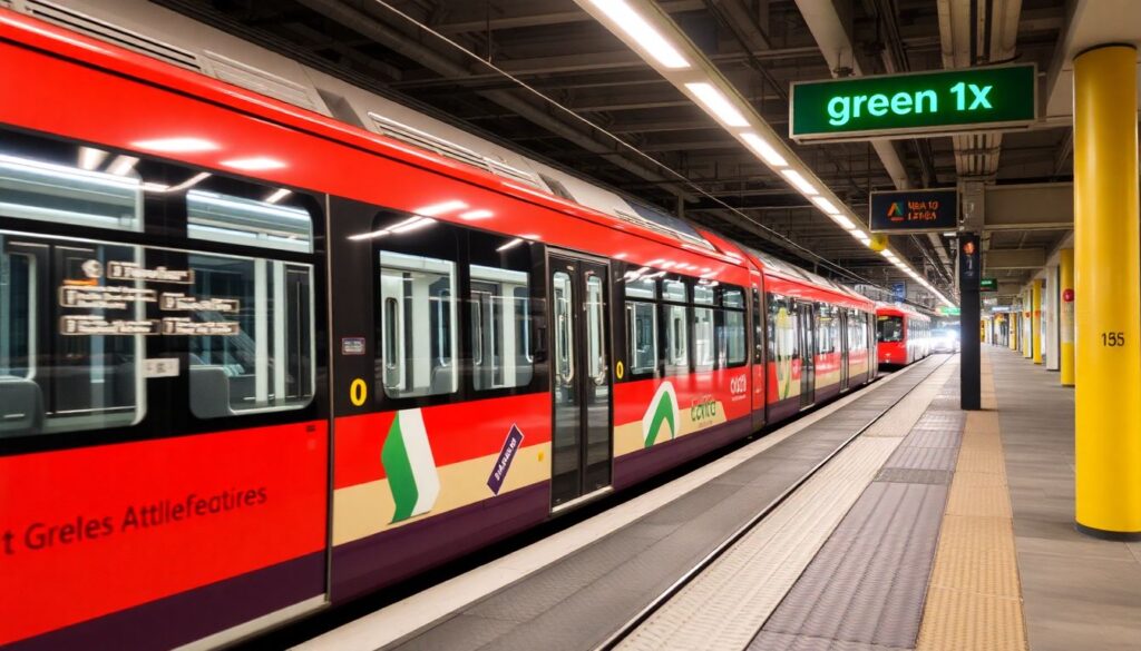 Ресурсосбережение на линиях метро и автобусах - иллюстрация