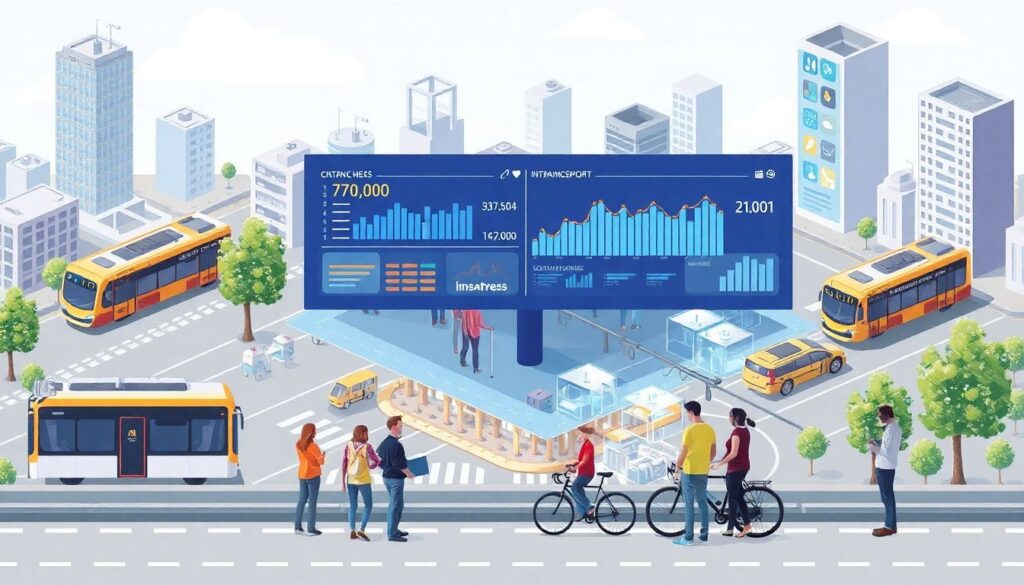 Искусственный интеллект в управлении городским транспортом - иллюстрация