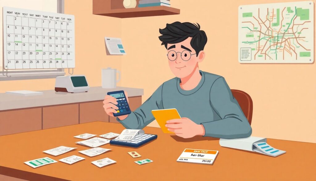 Городская жизнь и транспорт: повседневные маршруты жителей - иллюстрация